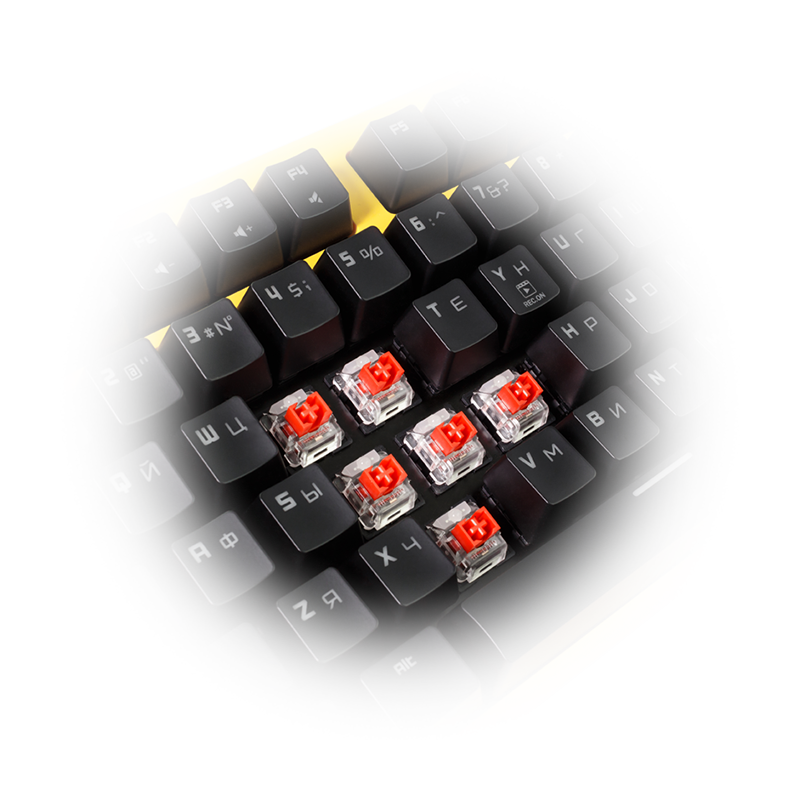 Hator Rockfall Mechanical Red Switches (HTK-606) image 5