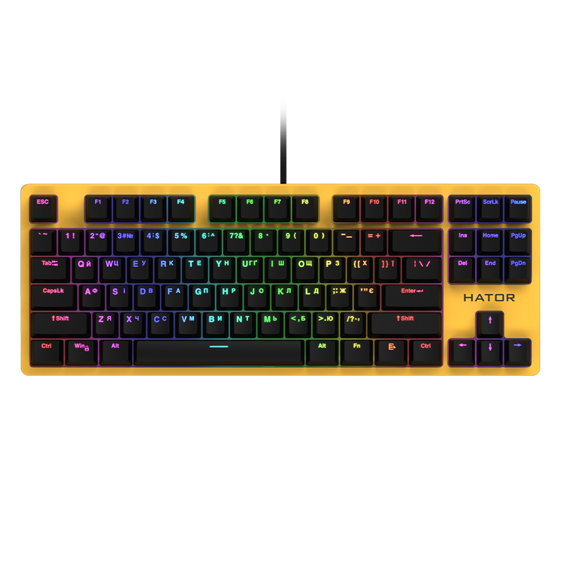 Hator Rockfall EVO TKL (HTK-632) Yellow obrazek 1