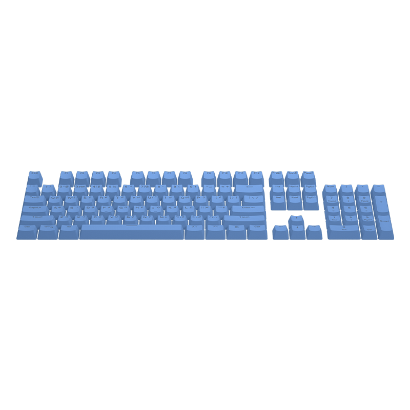 First Ukrainian PBT Keycaps (HTS-138) Blue зображення 2