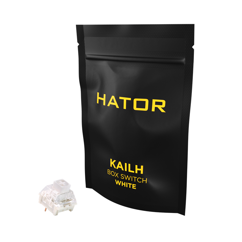 HATOR set of hotswap switches Kailh Box White (HTS-108) bild 1