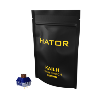 HATOR set of hotswap switches Kailh Hush Brown (HTS-106)