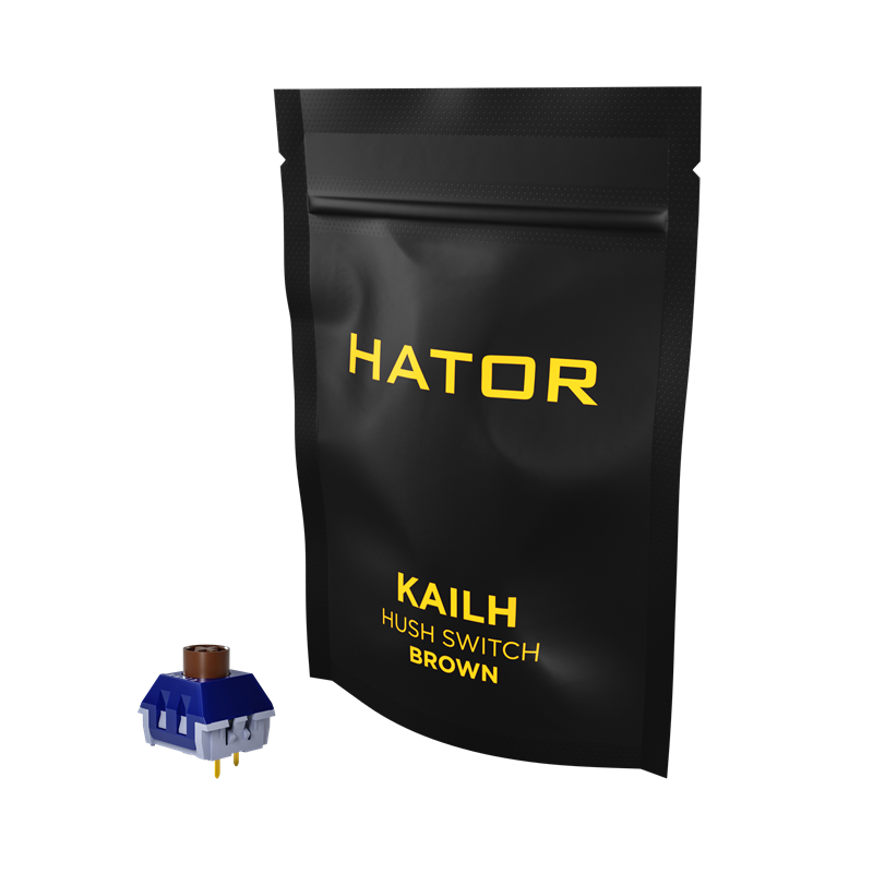 HATOR set of hotswap switches Kailh Hush Brown (HTS-106) image 1