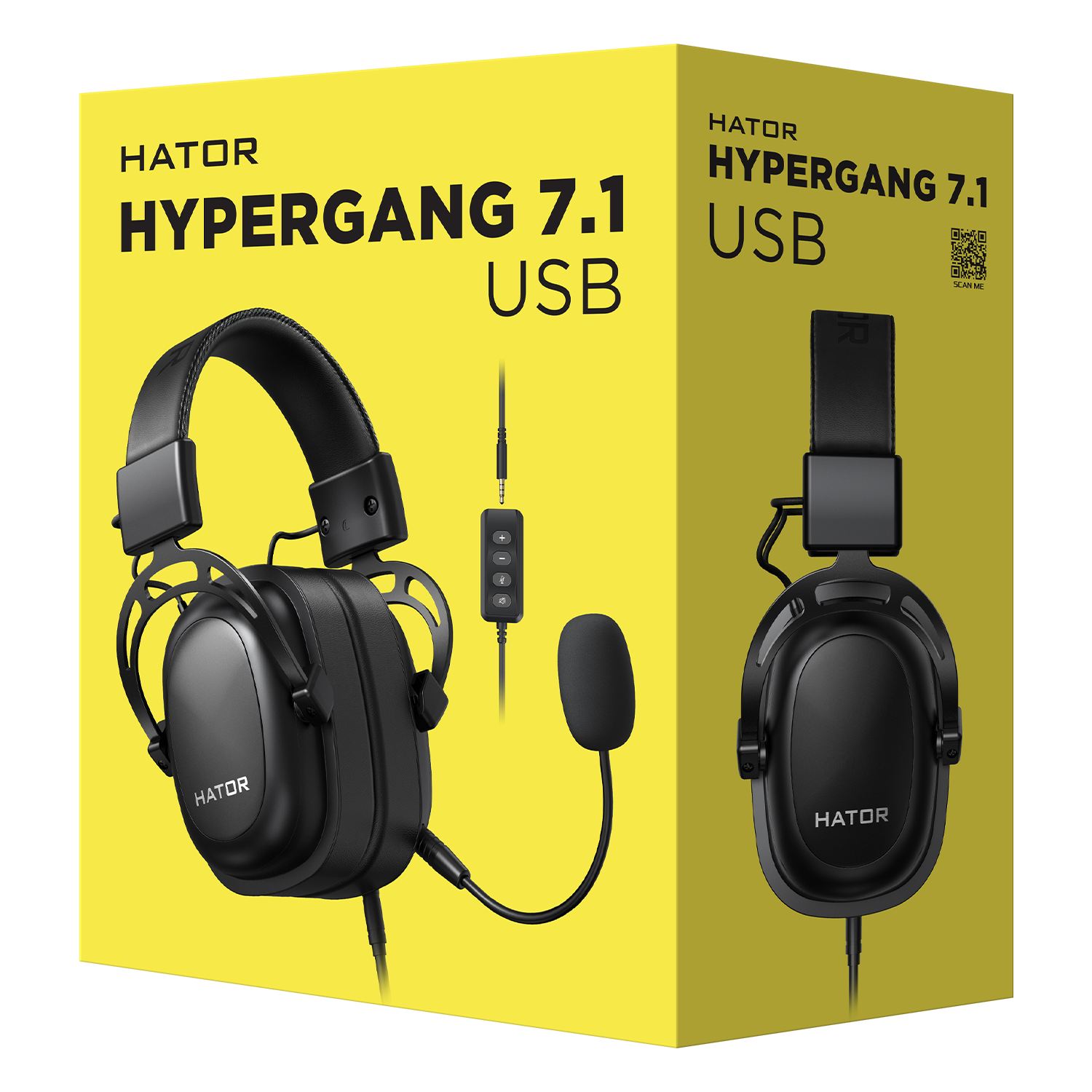 HATOR Hypergang 7.1 USB (HTA-840) Black obrazek 6