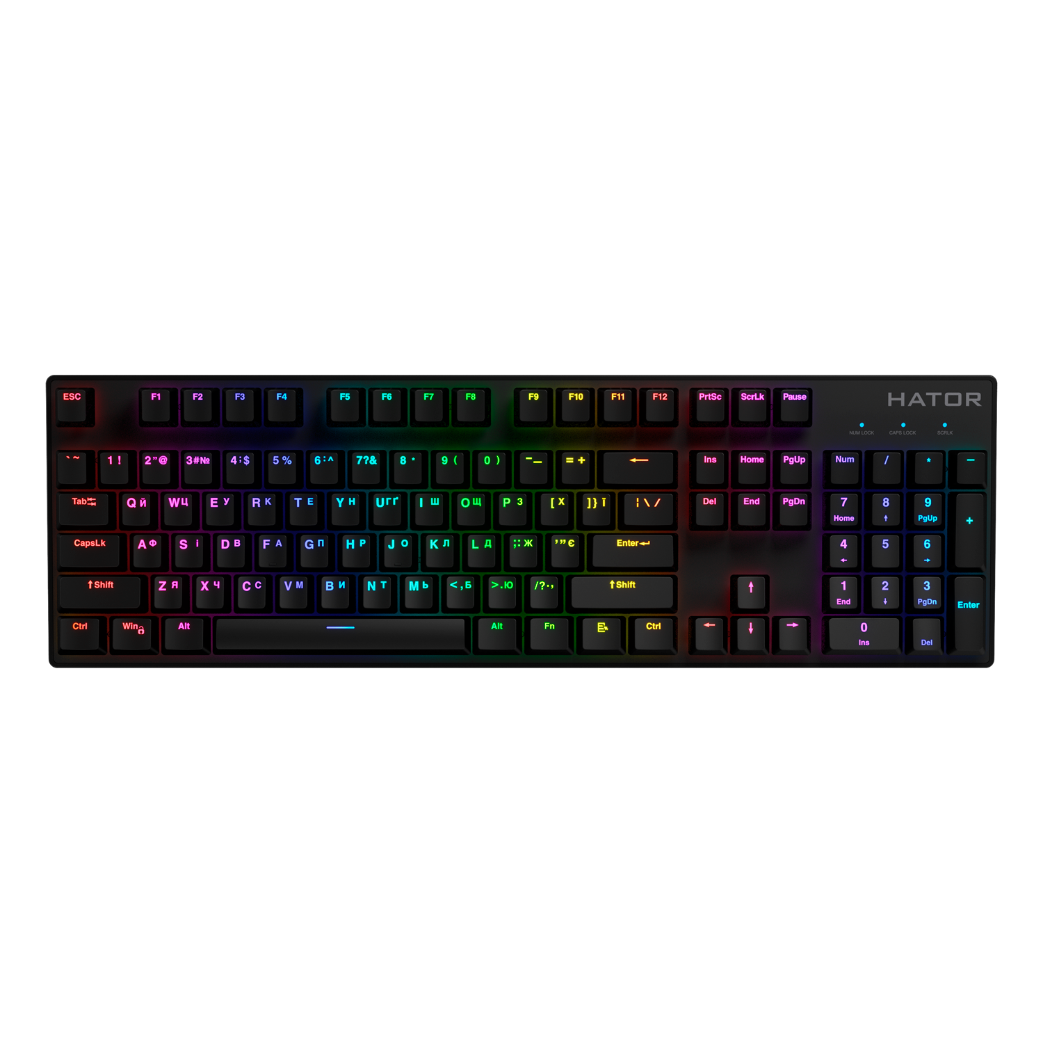 Hator Starfall RGB Hotswap Gateron Red switch (HTK-597) зображення 1