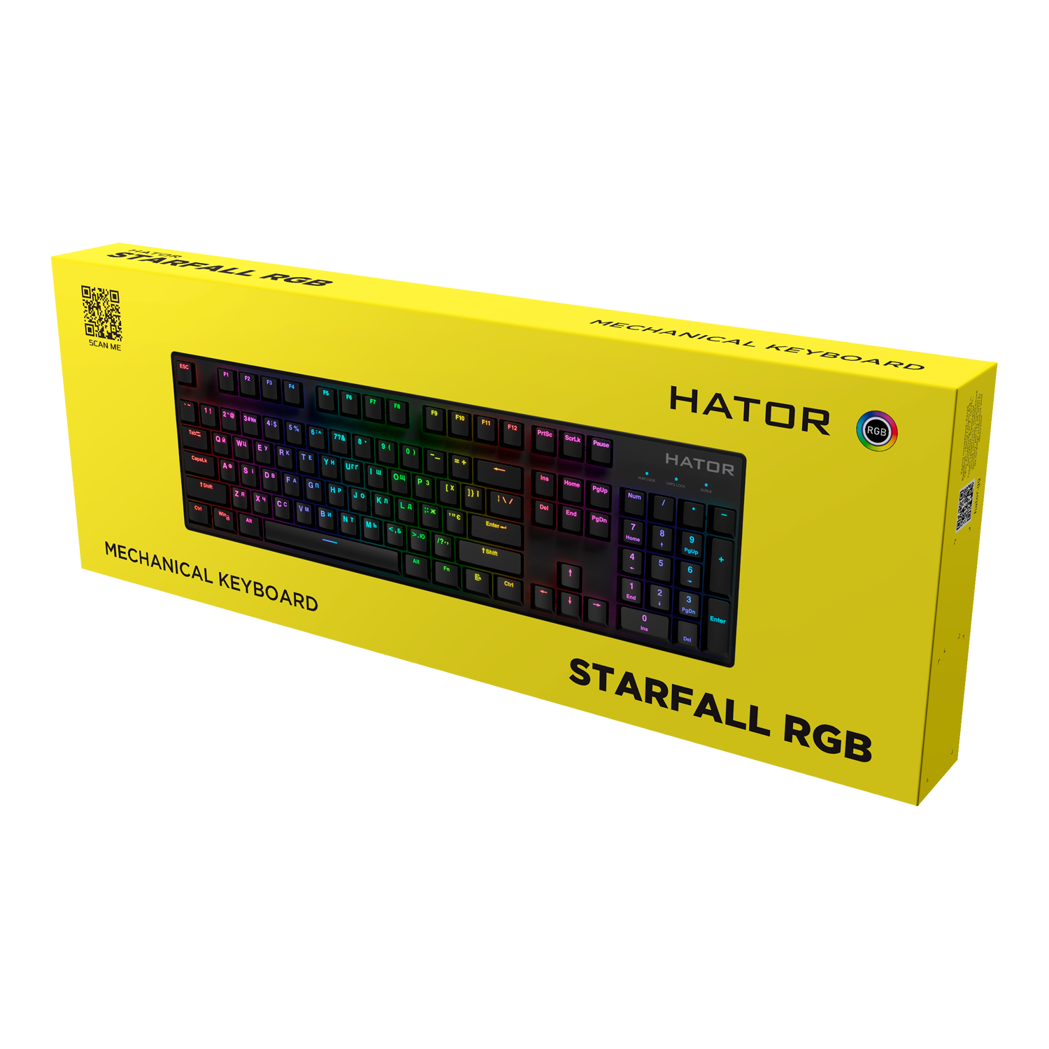 Hator Starfall RGB Hotswap Gateron Red switch (HTK-597) bild 5