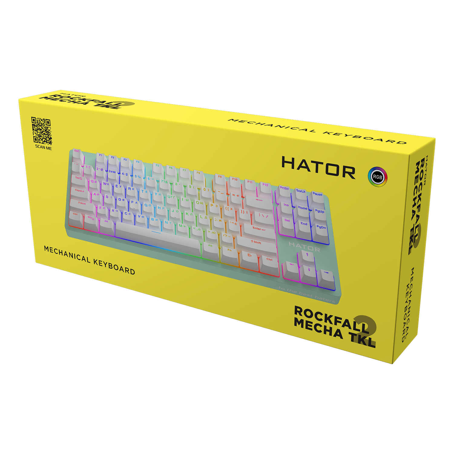 HATOR Rockfall 2 Mecha TKL Orange Mint (HTK-723) зображення 6