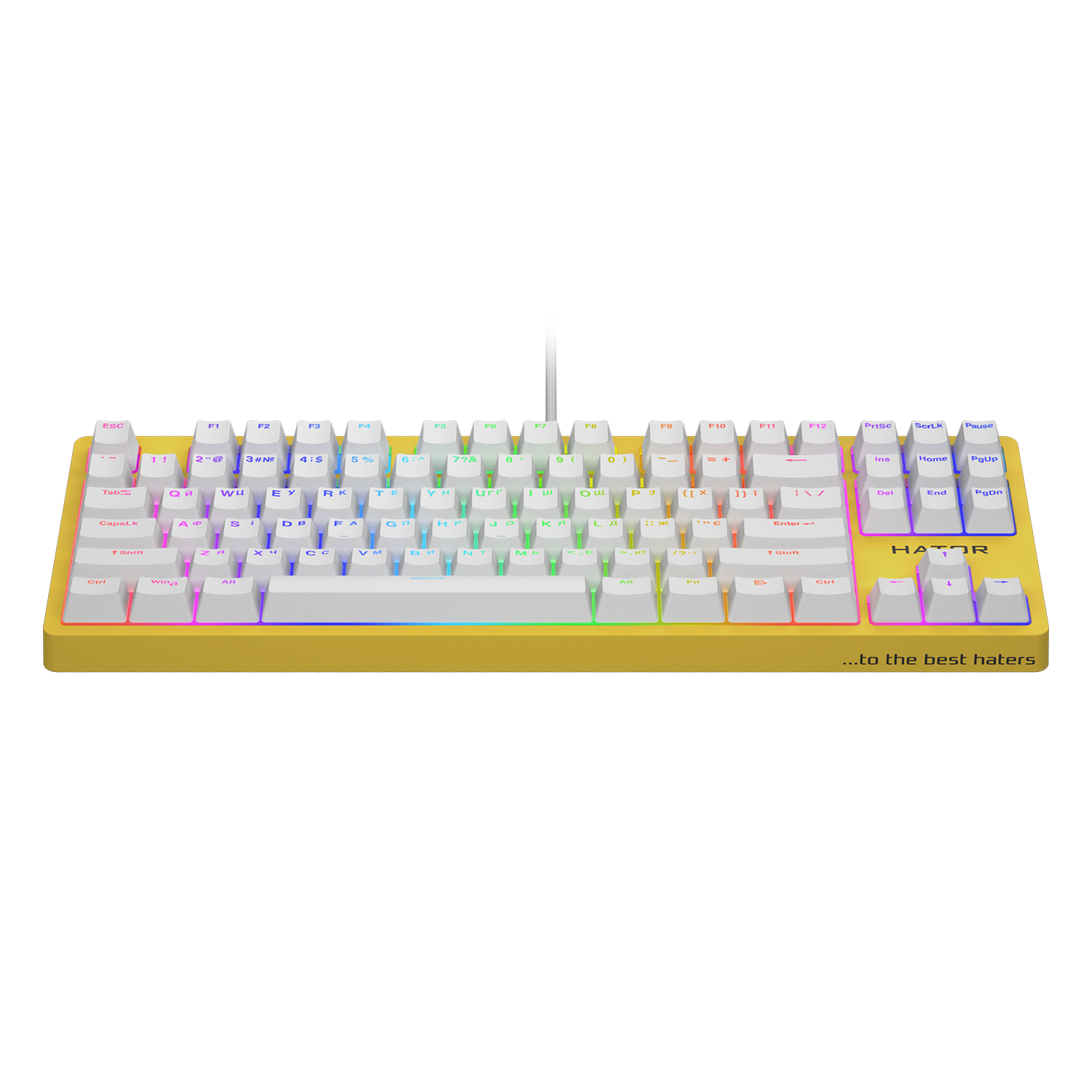 HATOR Rockfall 2 Mecha TKL Orange Yellow (HTK-722) obrazek 2