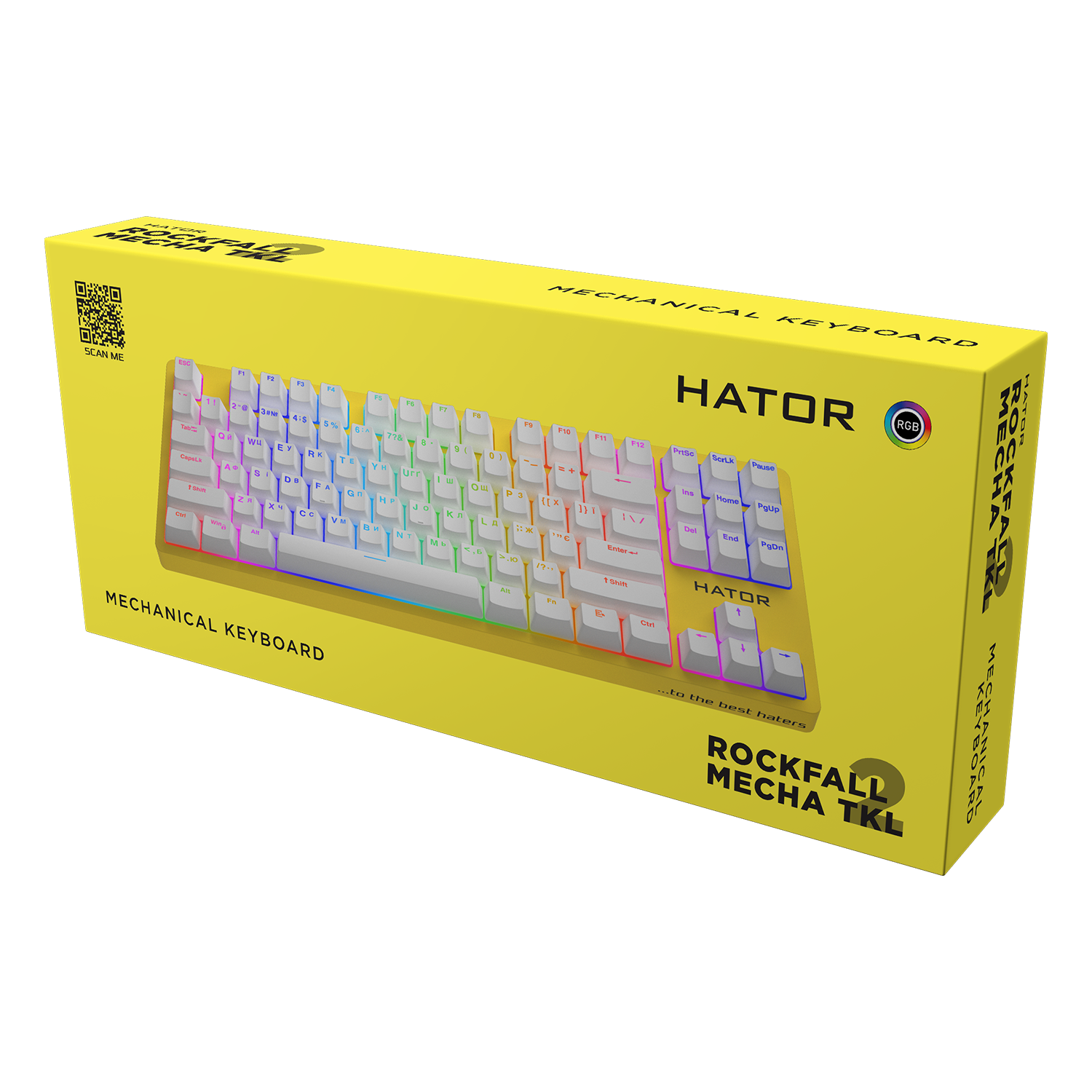 HATOR Rockfall 2 Mecha TKL Orange Yellow (HTK-722) image 6