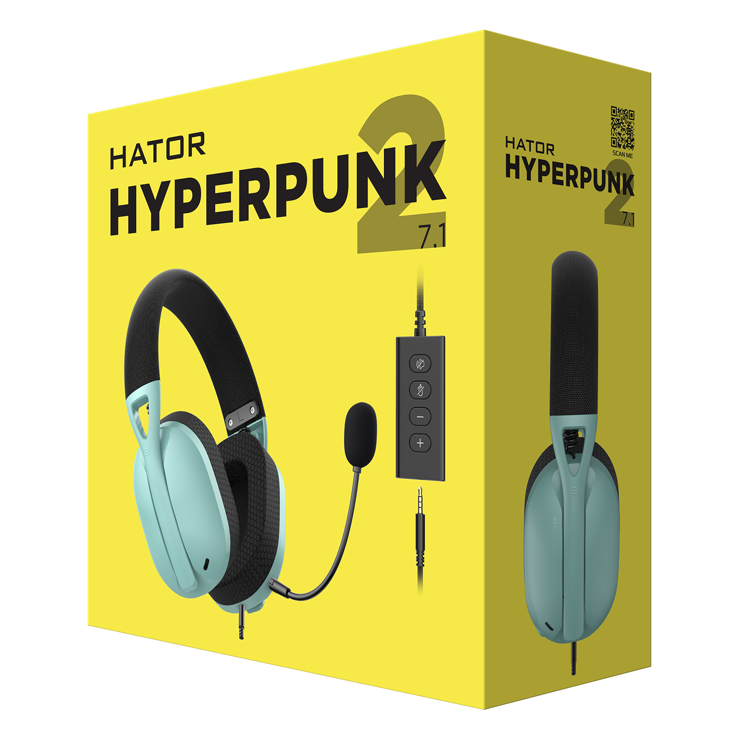 HATOR Hyperpunk 2 USB 7.1 (HTA-848) Mint obrazek 6