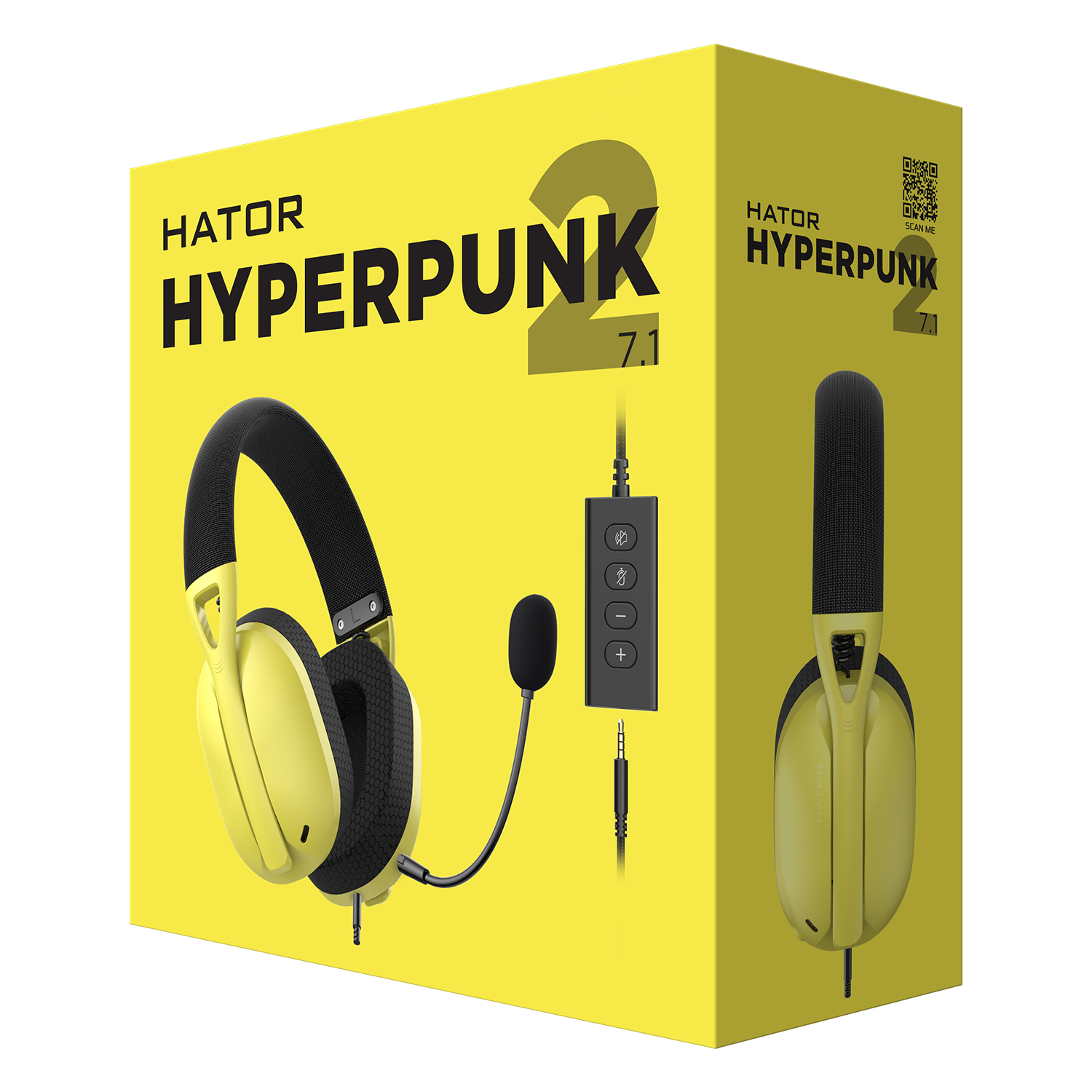 HATOR Hyperpunk 2 USB 7.1 (HTA-847) Yellow bild 6