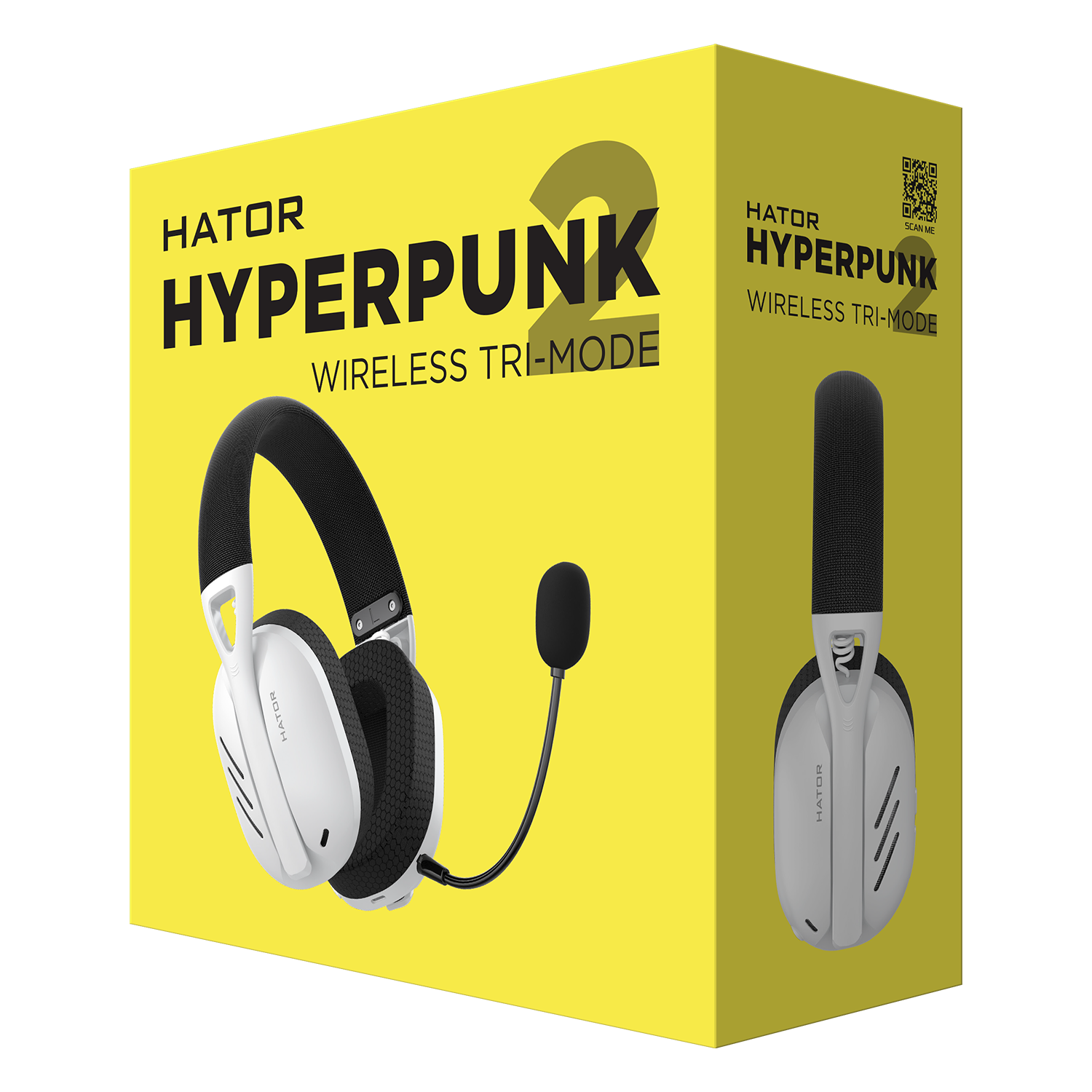 Hator Hyperpunk 2 Wireless Tri-mode (HTA-856) White bild 6