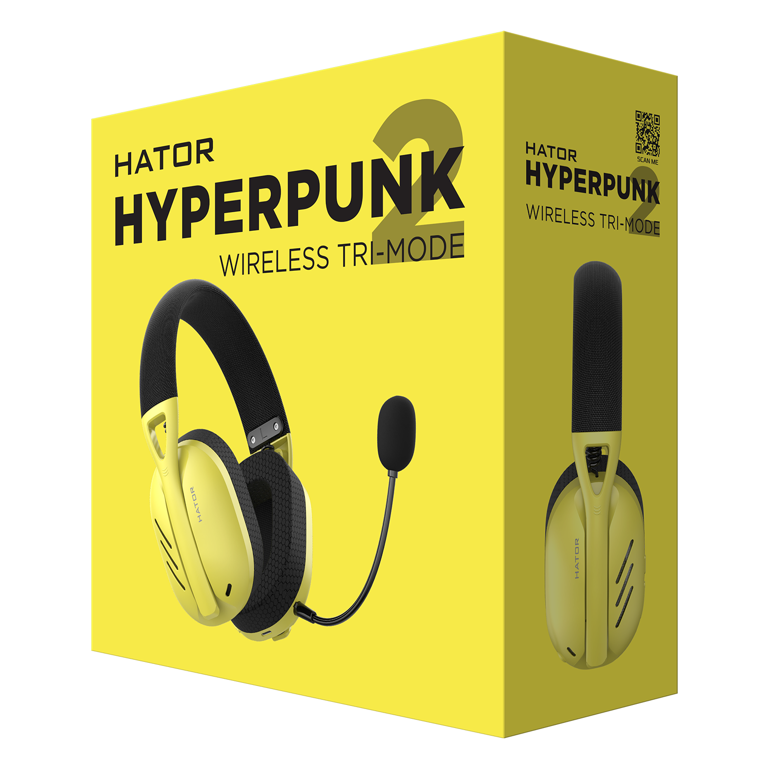 Hator Hyperpunk 2 Wireless Tri-mode (HTA-857) Yellow зображення 6