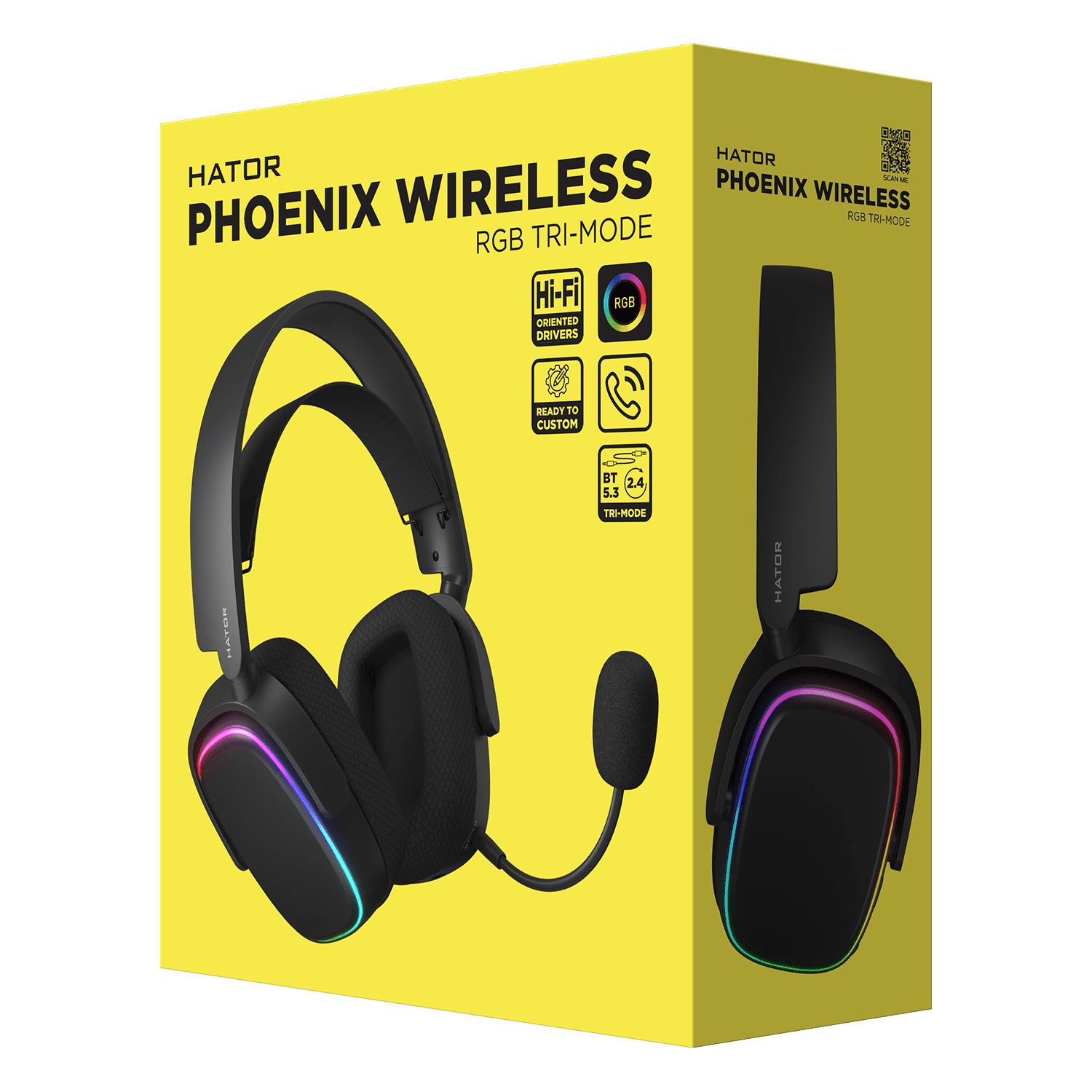 Hator Phoenix Wireless Tri-mode (HTA-870) Black bild 6