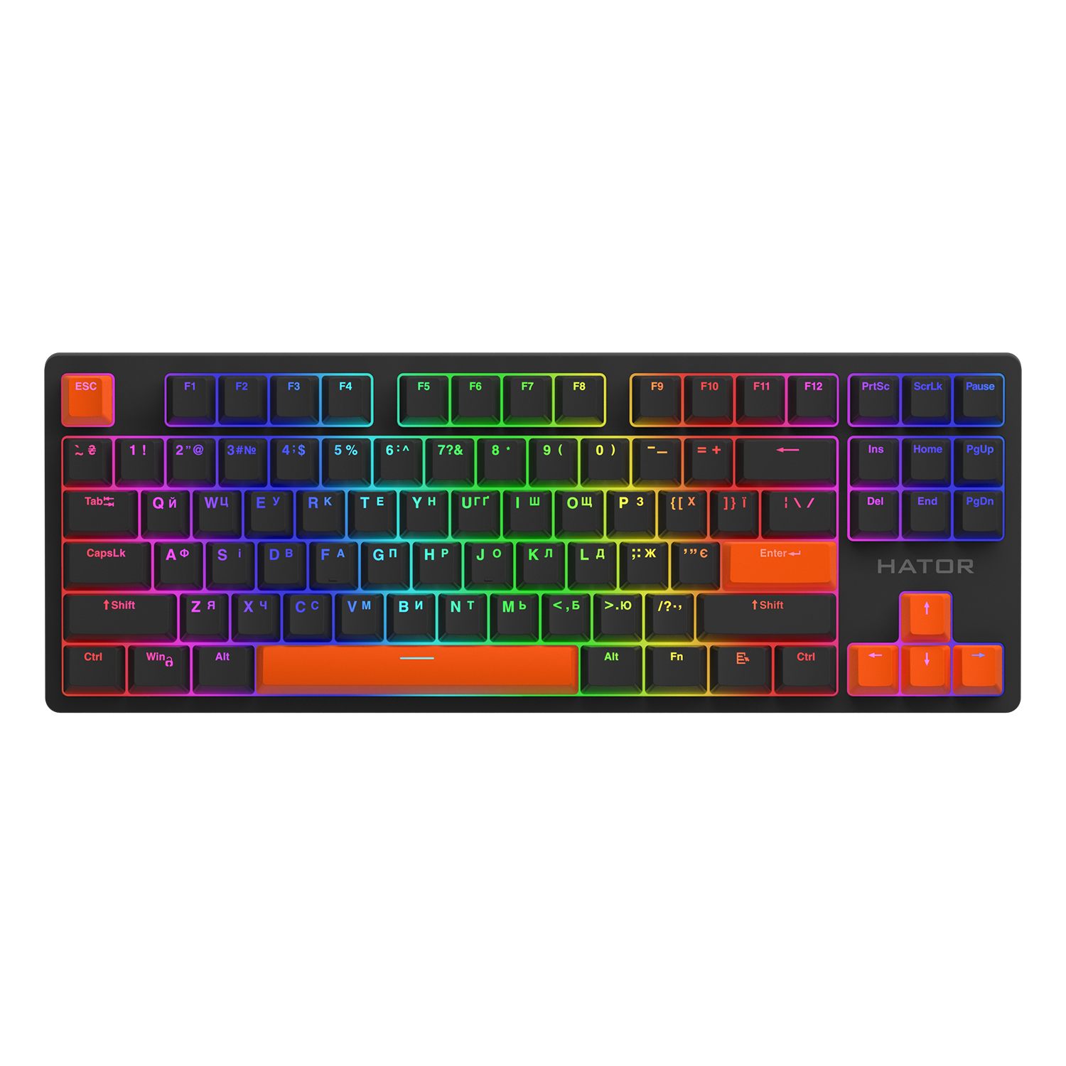 Set of PBT keycaps Autograph Edition Orange (HTS-712) image 3