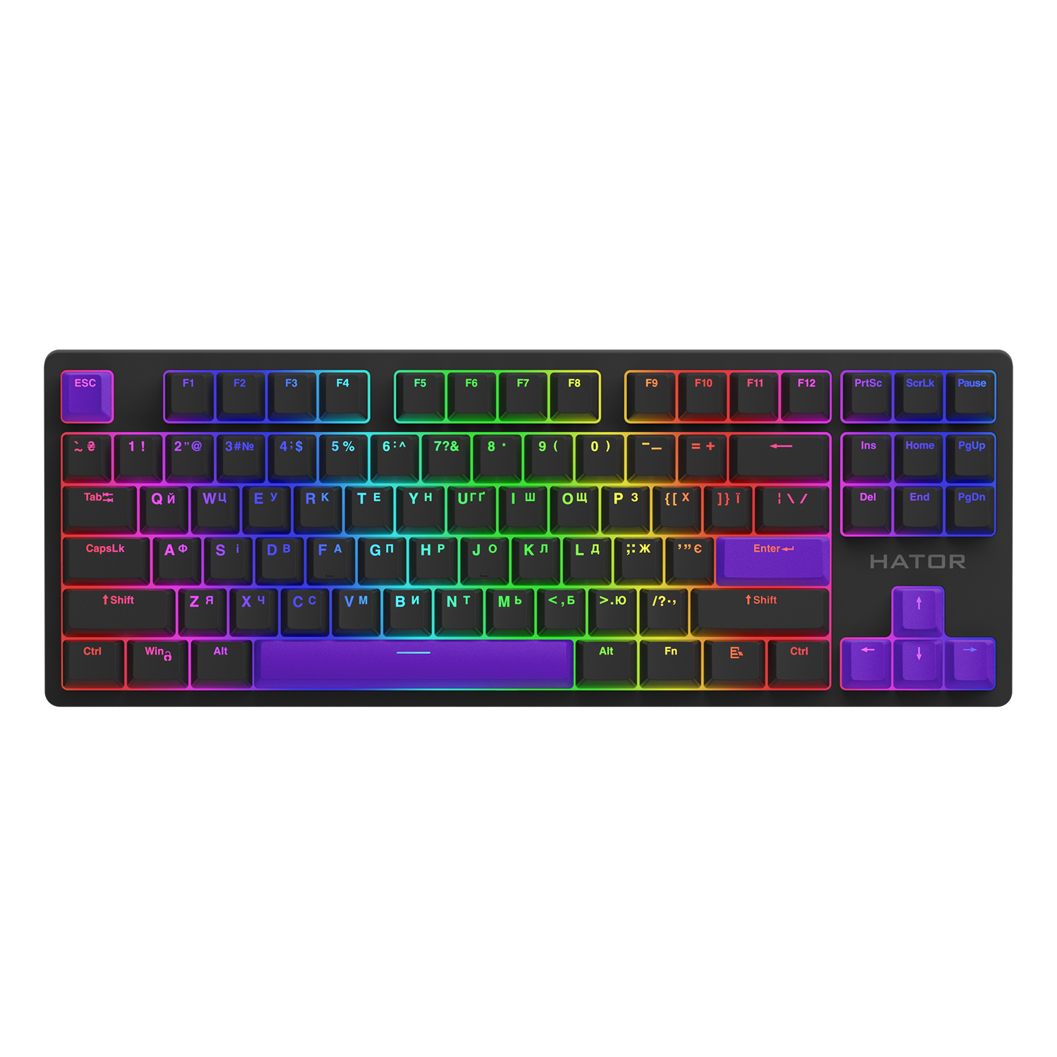 Set of PBT keycaps Autograph Edition Vivid Lilac (HTS-716) image 3