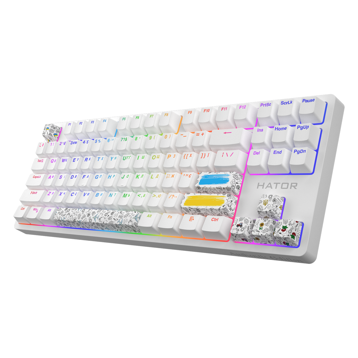 HATOR Rockfall 2 Mecha TKL Authentic Edition White (HTK-531) зображення 2