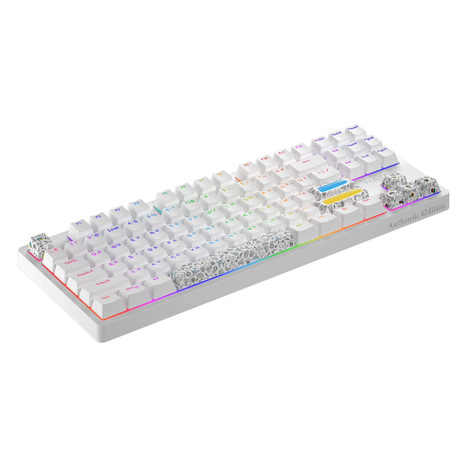 HATOR Rockfall 2 Mecha TKL Authentic Edition White (HTK-531) bild 3