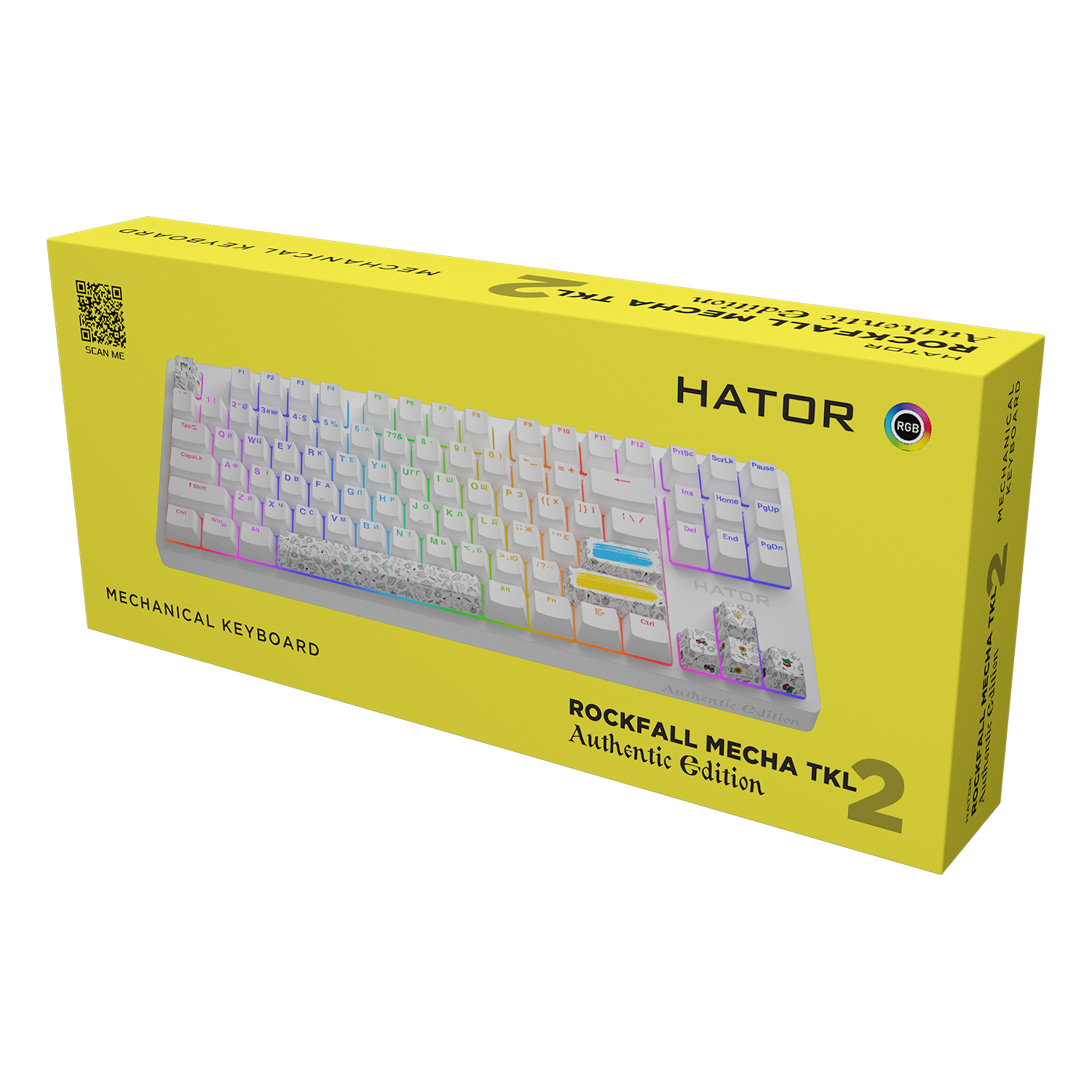 HATOR Rockfall 2 Mecha TKL Authentic Edition White (HTK-531) bild 6