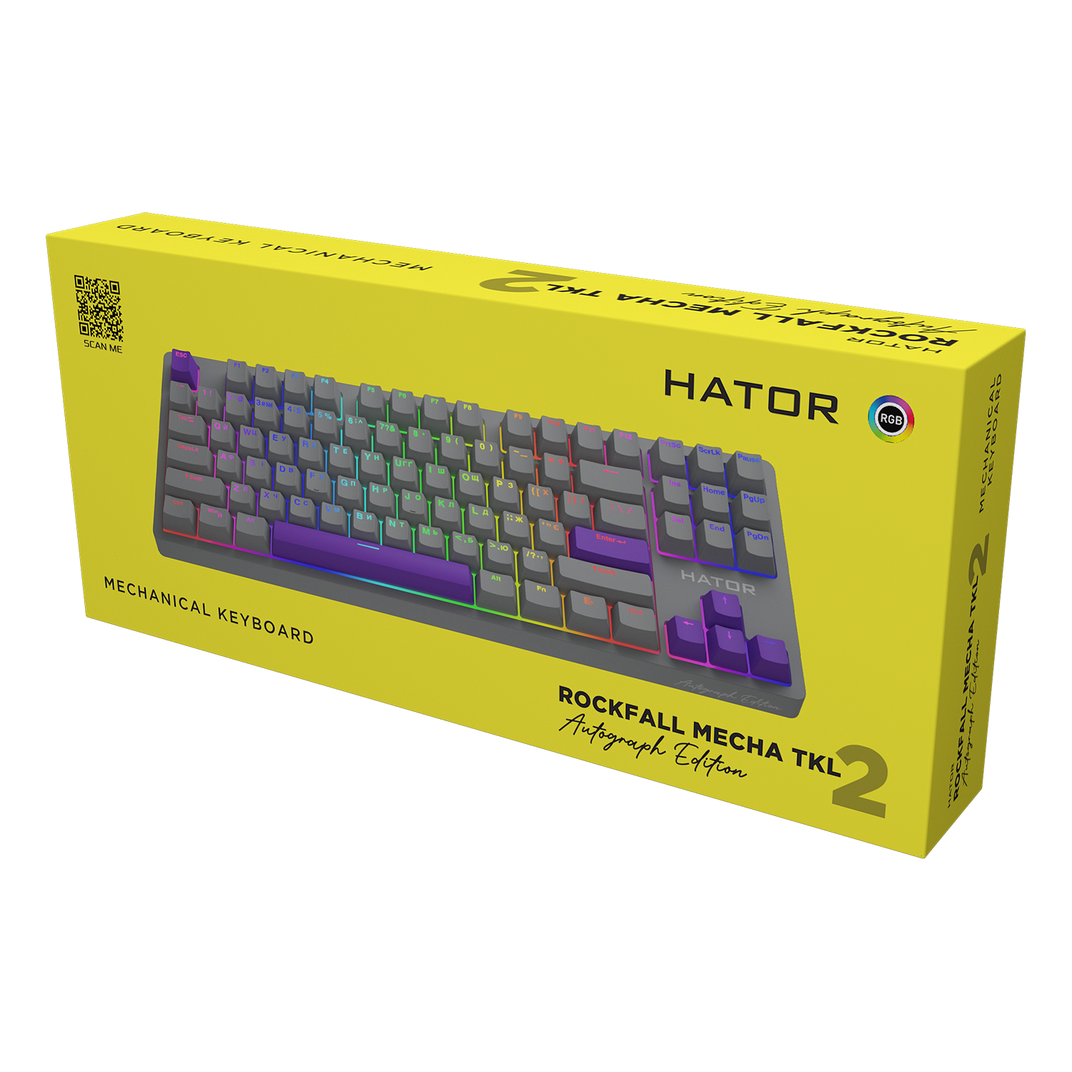 HATOR Rockfall 2 Mecha TKL Autograph Edition Titanium (HTK-526) obrazek 6