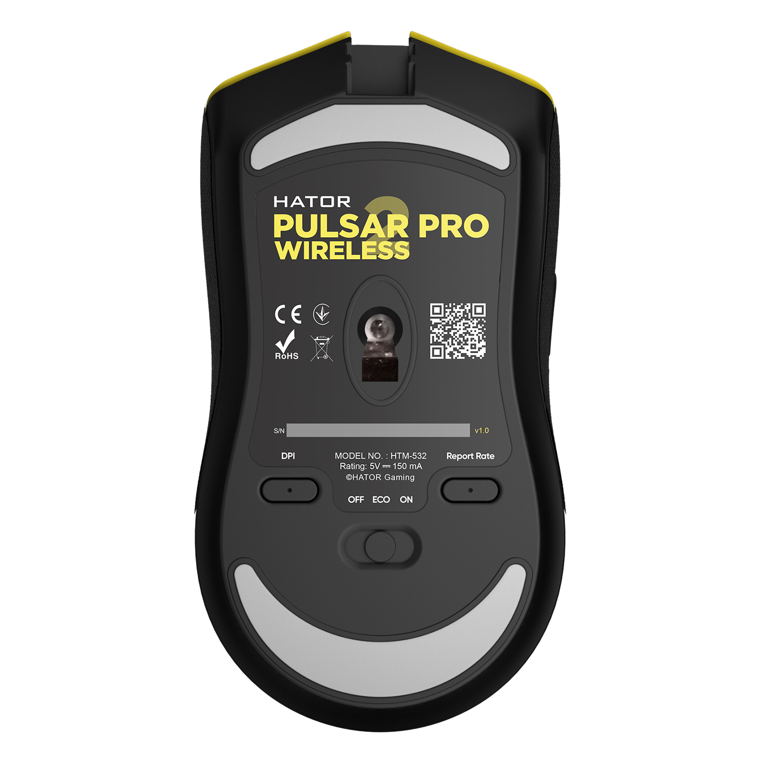 HATOR Pulsar 2 Pro Wireless Yellow (HTM-532) obrazek 5