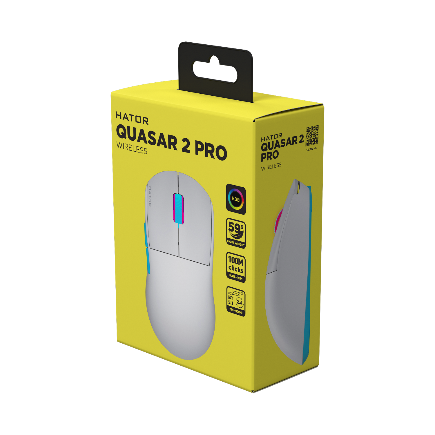 HATOR Quasar 2 PRO wireless White/Cyan (HTM561WC) obrazek 5