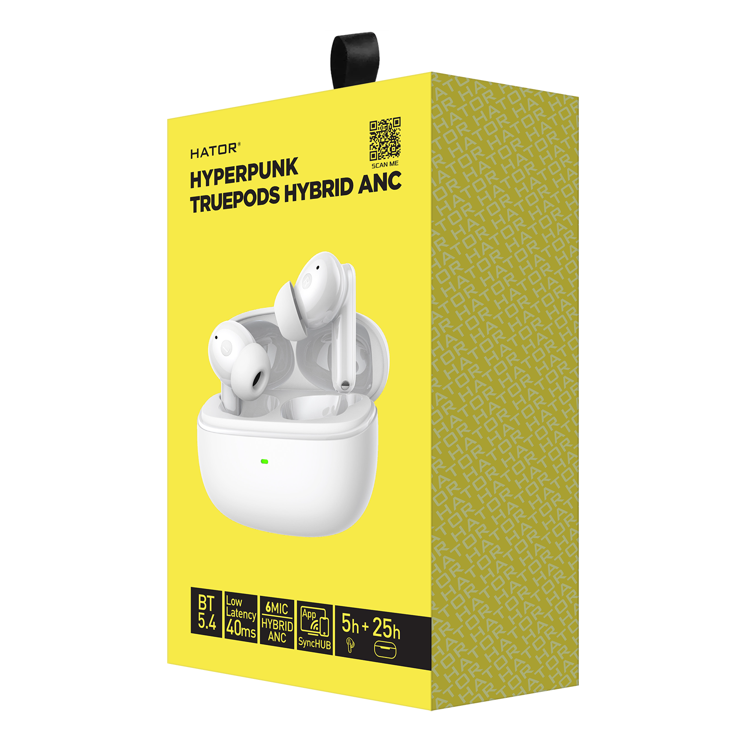HATOR Hyperpunk Truepods Hybrid ANC (HTA432) White image 5