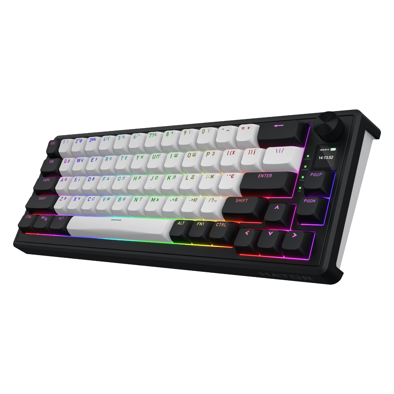 HATOR Skyfall 65 MAG ULTIMA 8K Wireless White-Black (HTK3860UA) зображення 2