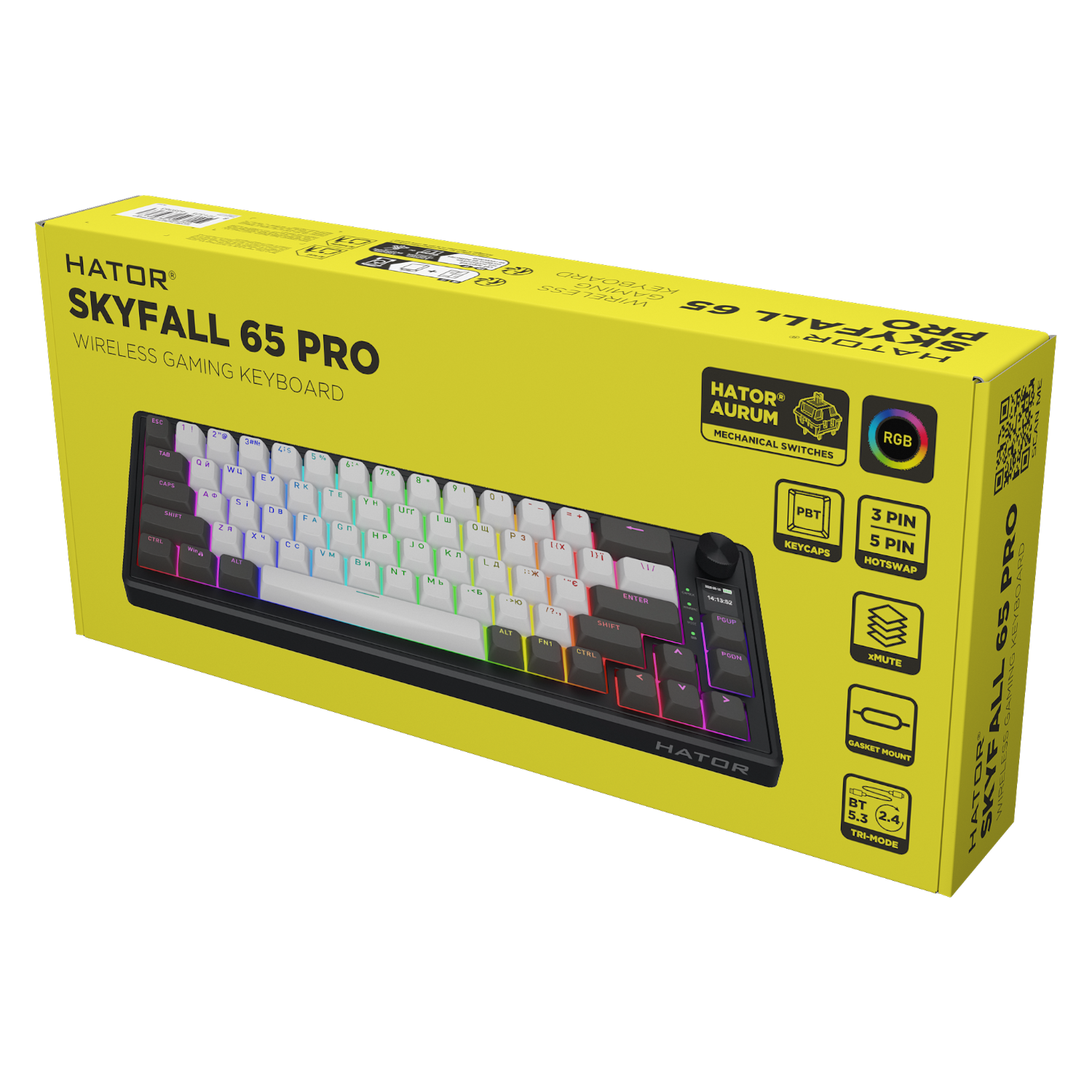 HATOR Skyfall 65 PRO Wireless Grey-Black (HTK4160UA) зображення 6