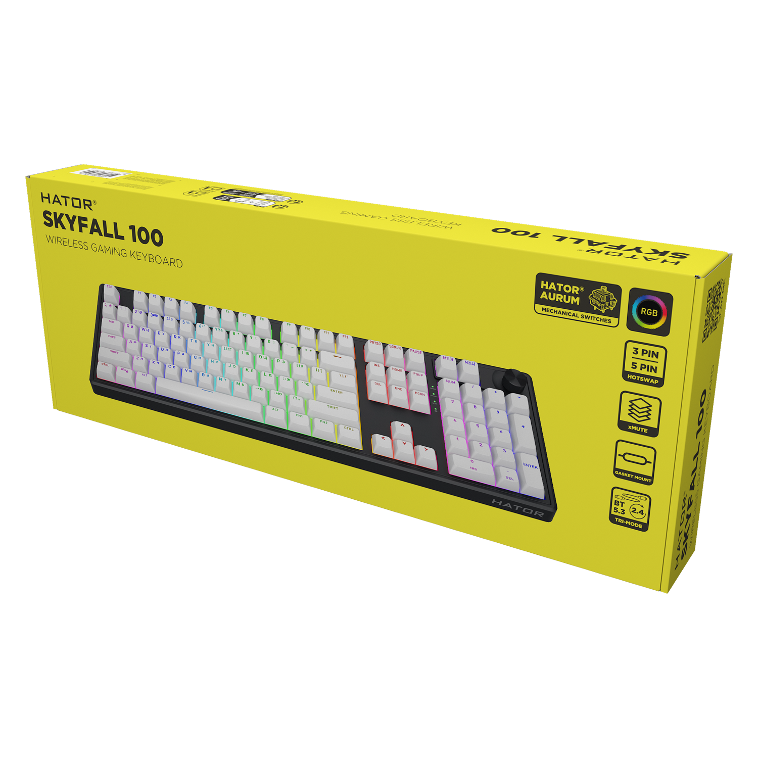 HATOR Skyfall 100 wireless black-white (HTK3100UA) зображення 7