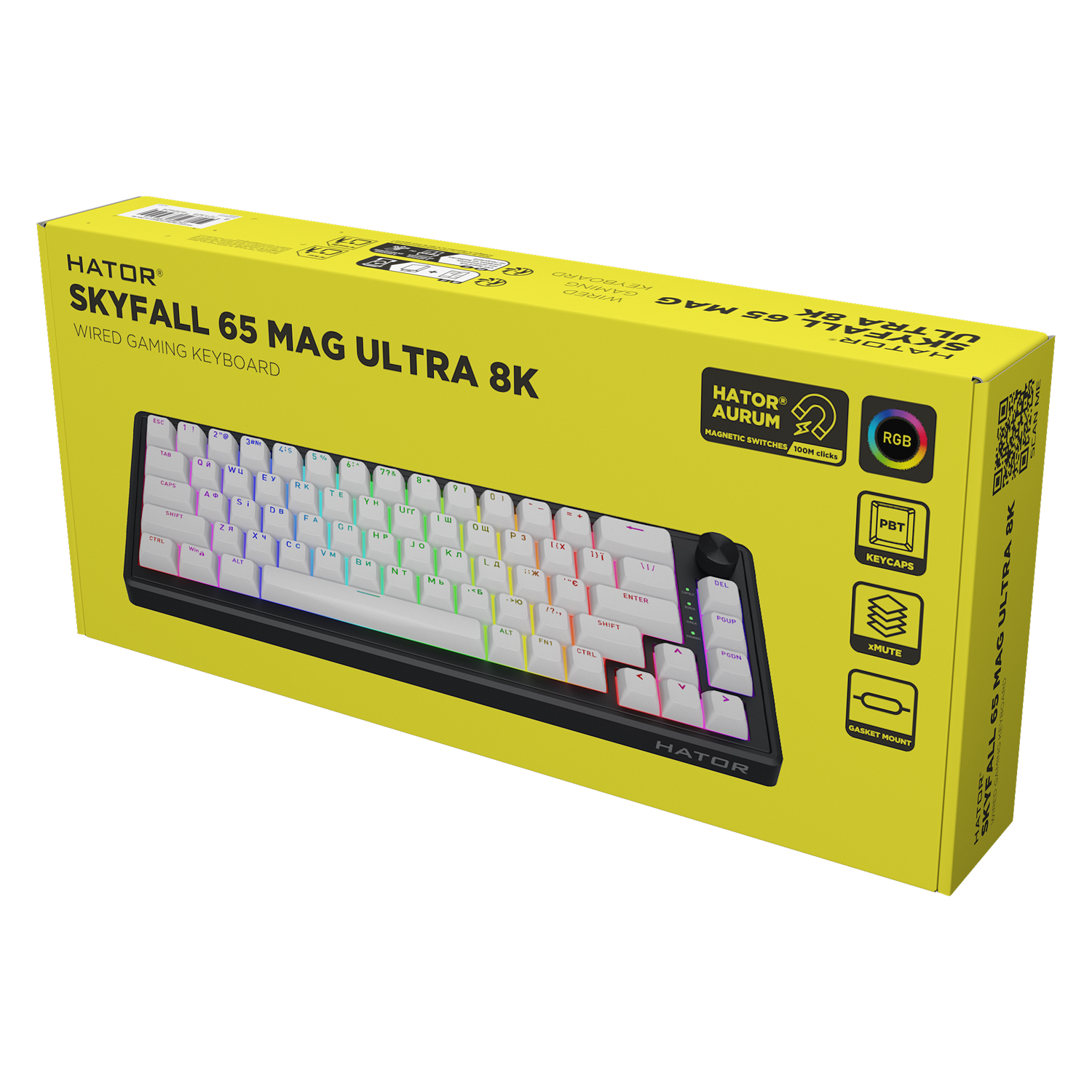 HATOR Skyfall 65 MAG ULTRA 8K Black-White (HTK1860UA) image 7