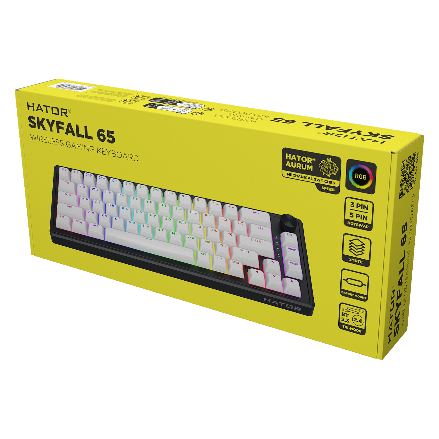 HATOR Skyfall 65 Wireless Black-White (HTK3160UA) image 7