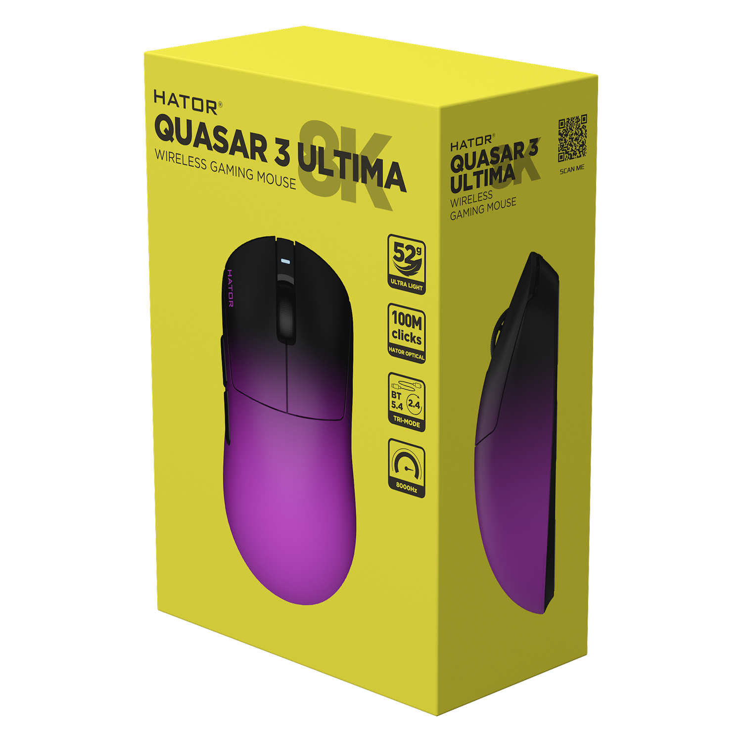 HATOR Quasar 3 Ultima 8K Wireless Black/Violet (HTM760) obrazek 6