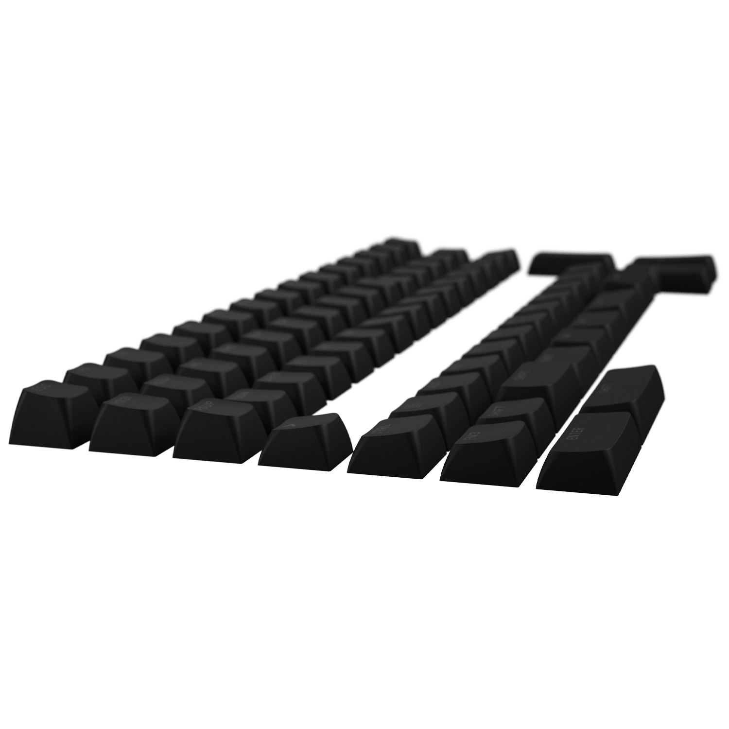 HATOR OMA profile PBT keycap set black B-part ANSI/ISO (HTS503) obrazek 3
