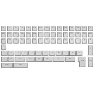 HATOR OMA profile PBT keycap set white B-part ANSI/ISO (HTS513)