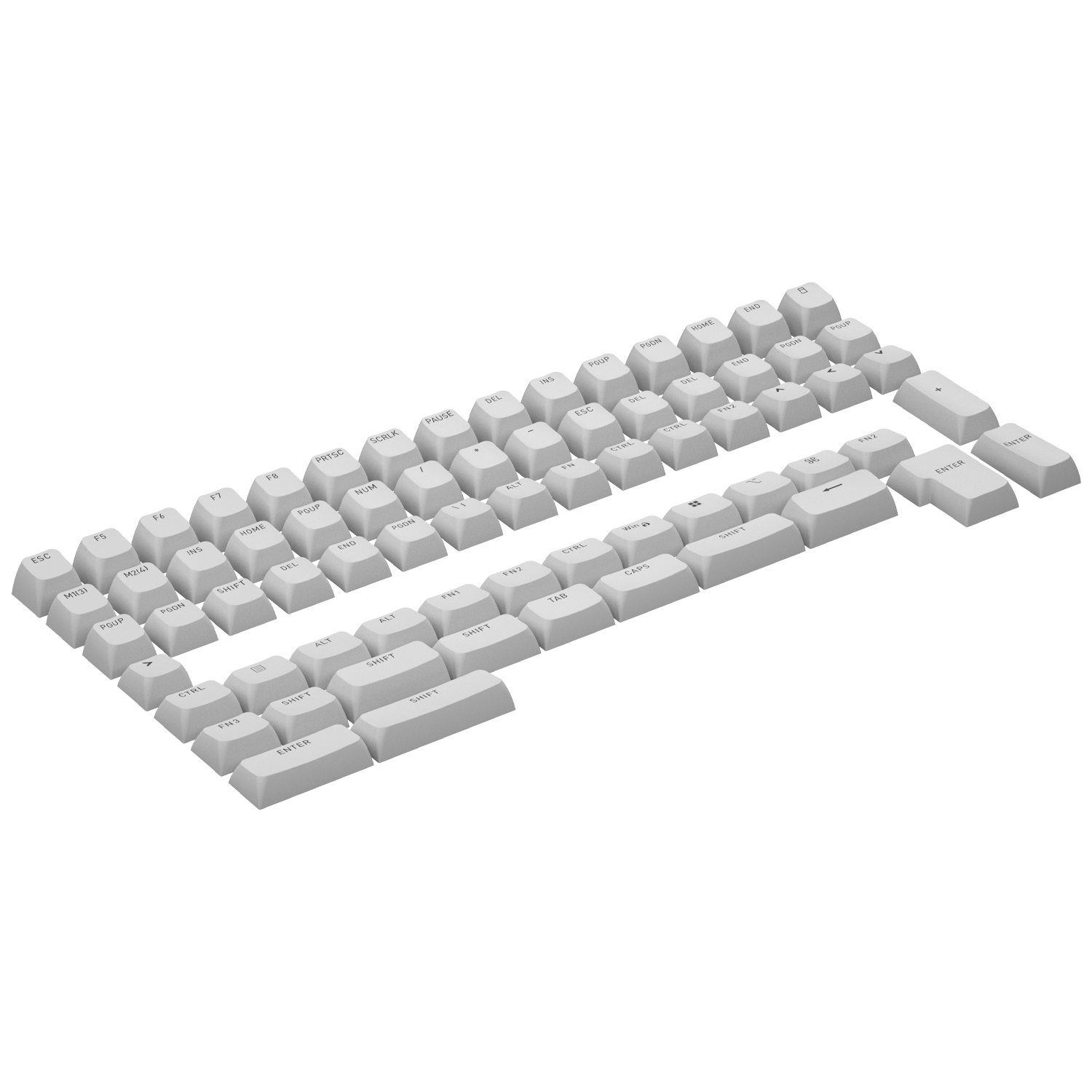 HATOR OMA profile PBT keycap set white B-part ANSI/ISO (HTS513) bild 2