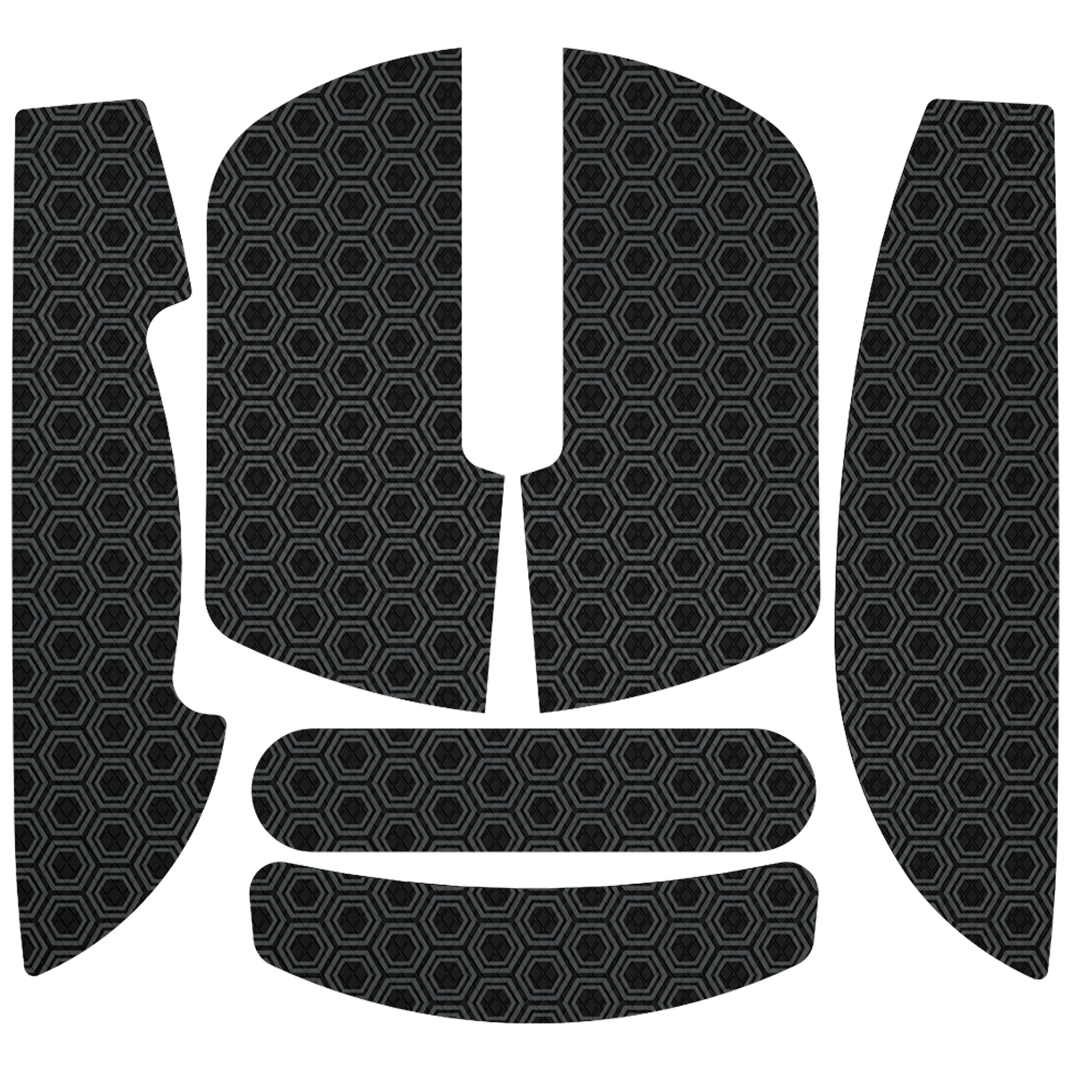 HATOR Anti-slip mouse grip tape for HATOR Quasar 3 series Black-Grey (ACC082) image 1