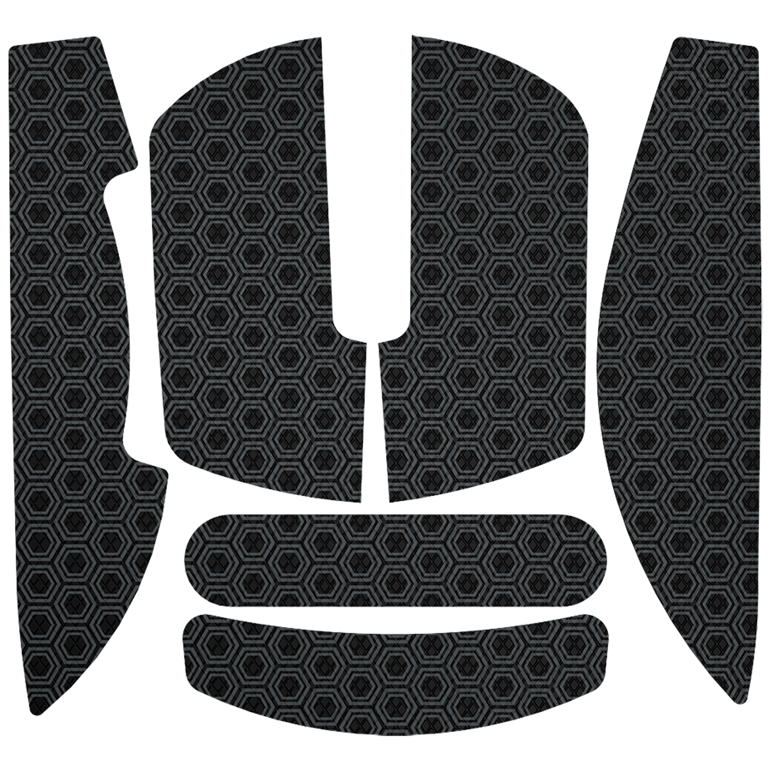 HATOR Anti-slip mouse grip tape for HATOR Quasar 3 series Black-Grey S (ACC093) image 1