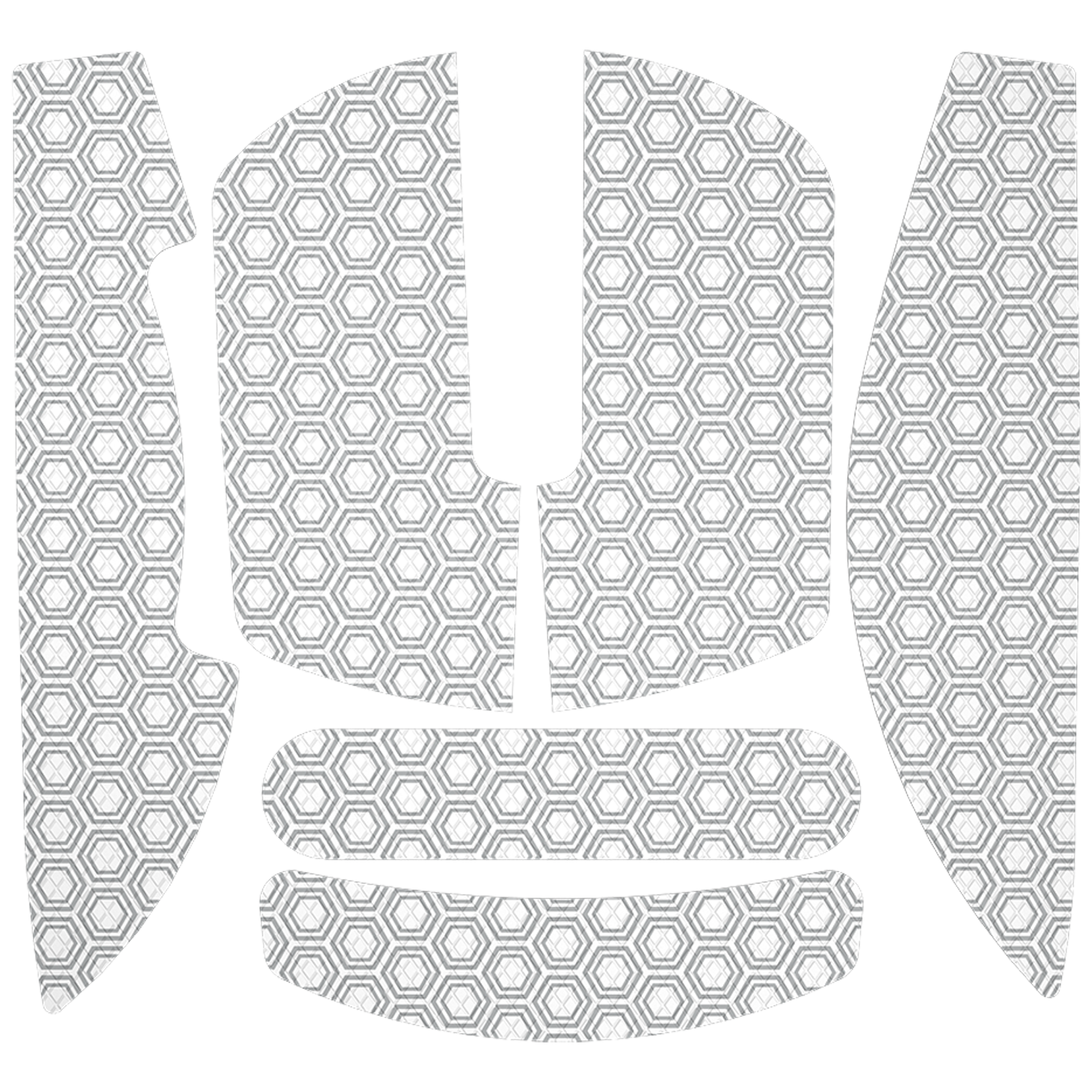 HATOR Anti-slip mouse grip tape for HATOR Quasar 3 series White-Grey (ACC083) image 1