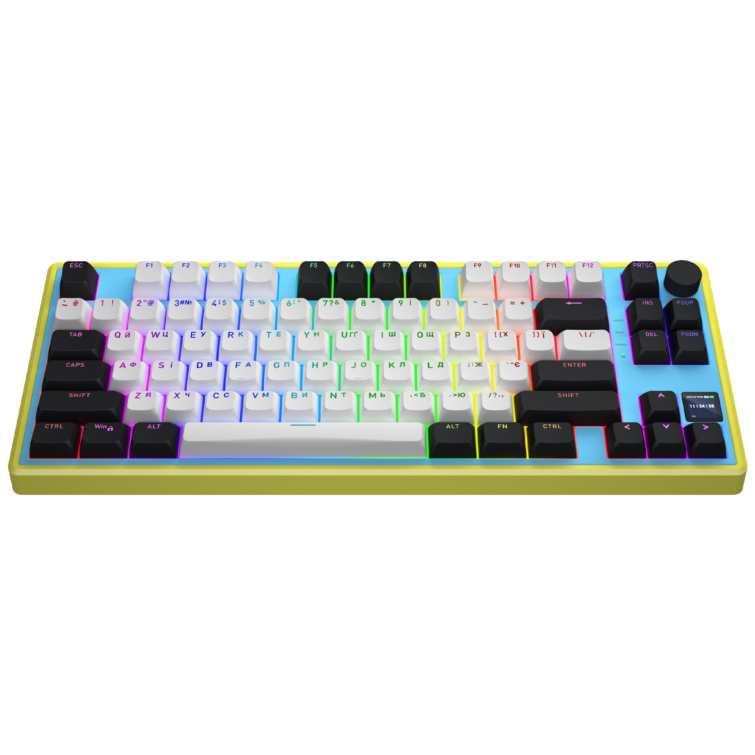 HATOR Skyfall 80 PRO Wireless Blue Marine-Yellow Silent Switches (HTK4180UA) obrazek 