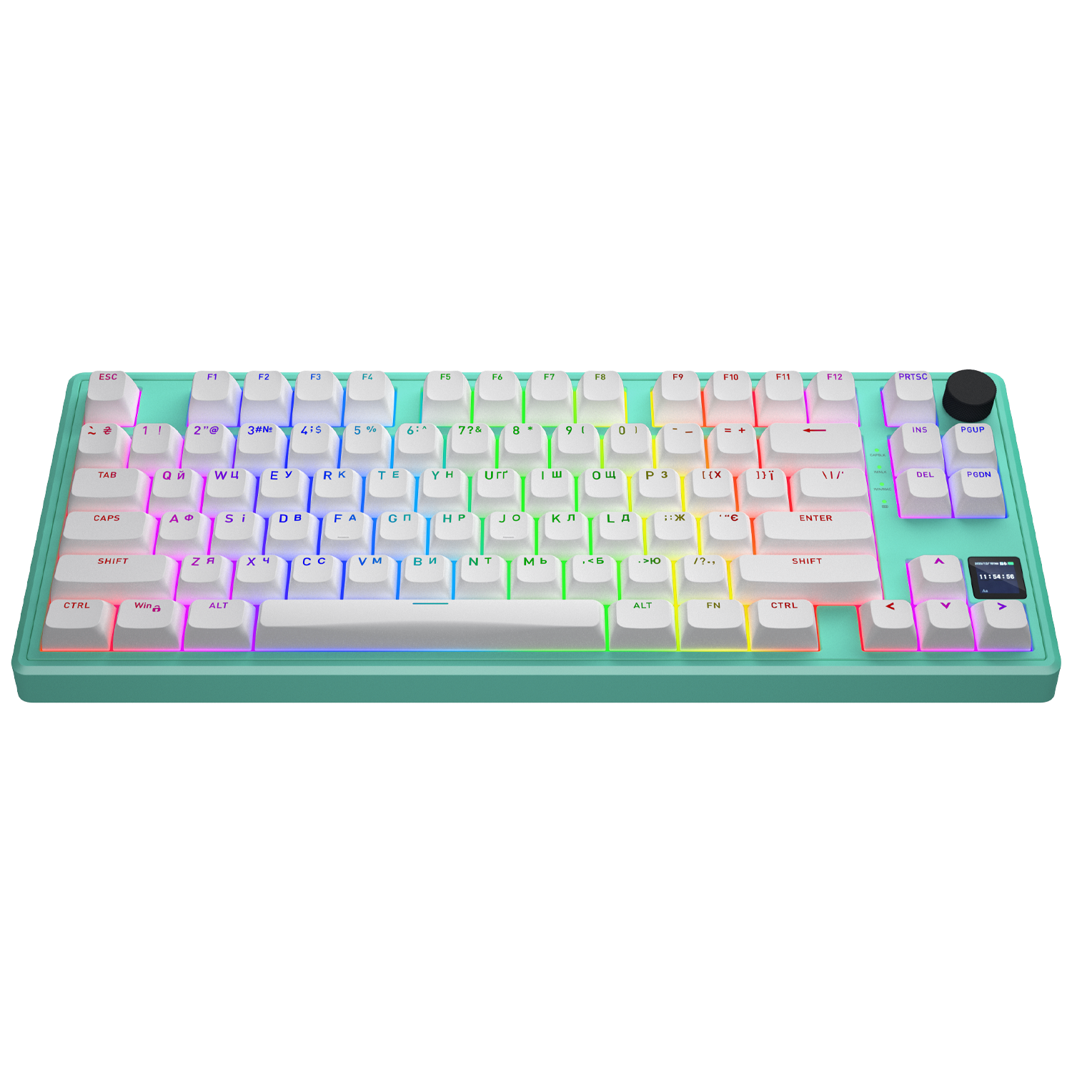 HATOR Skyfall 80 PRO Wireless Mint-White Silent Switches (HTK4180UA) зображення 